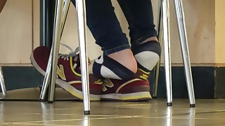 classroom feet foot-fetish playing schoolgirl solo teen