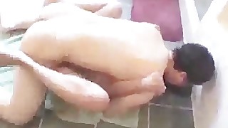 bathroom cute fuck homemade korean mature slender